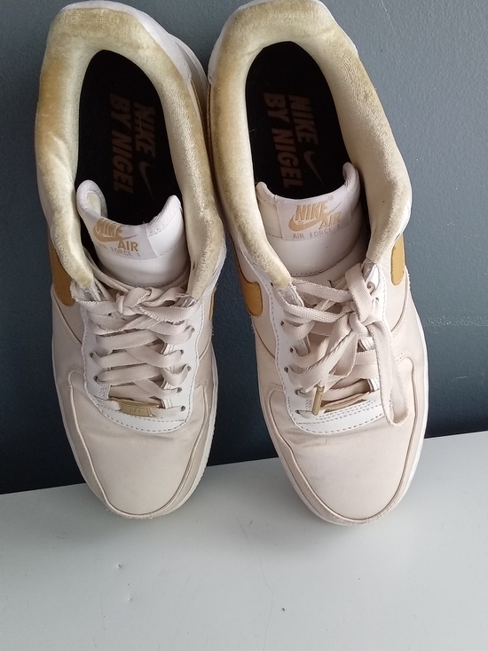 Nike Air Force 1 Men’s Athletic Shoes in Cream‎ and Gold main image 5
